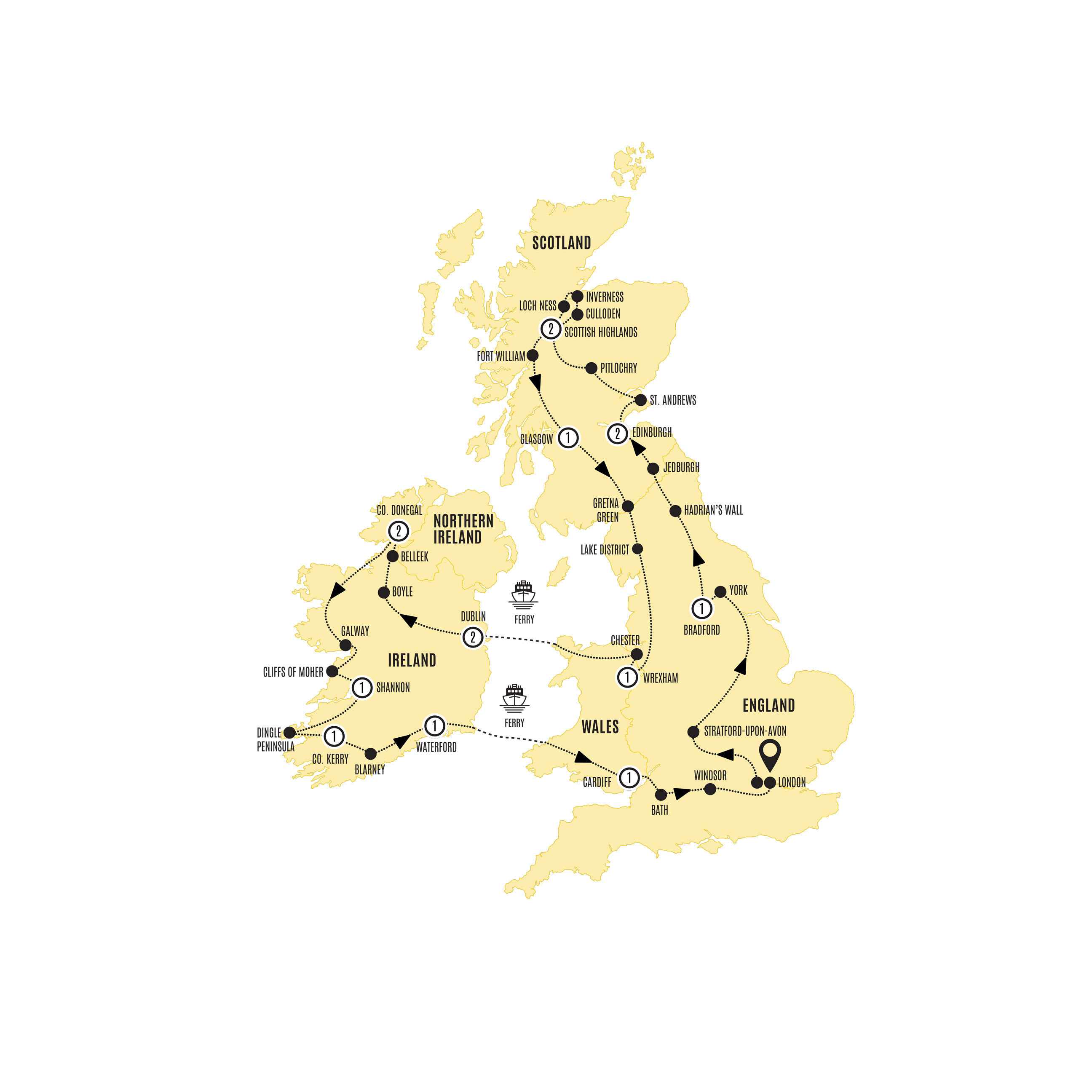 Britain & Ireland Explorer UK Budget Tour 2024 Costsaver AU