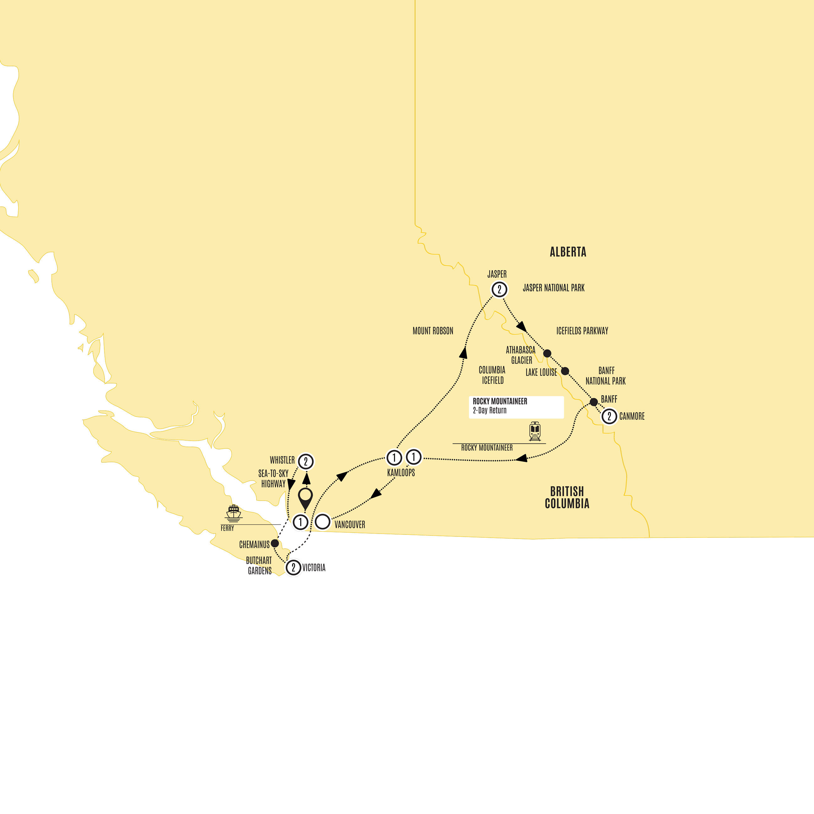 Panoramic Canadian Rockies Canada Budget Tour Costsaver US